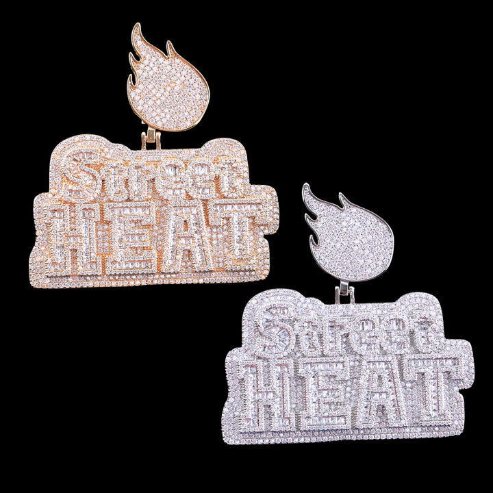 NEW | Street Heat Iced Out Diamond Pendant Necklace