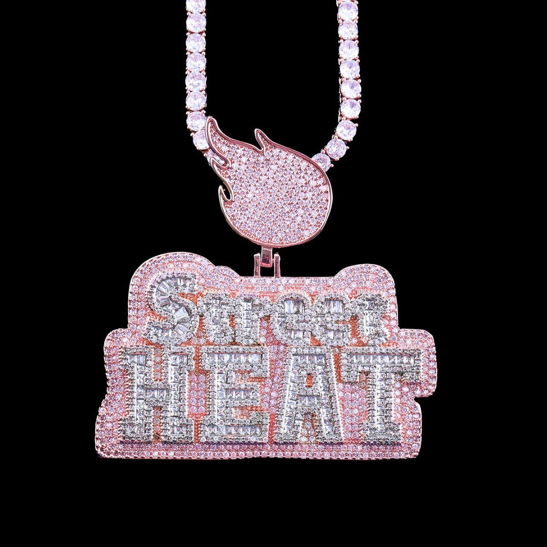 NEW | Street Heat Iced Out Diamond Pendant Necklace