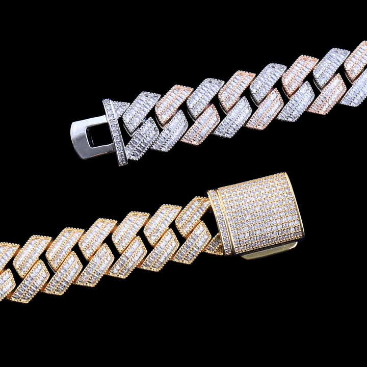 NEW | 20MM Sharp VVS Style Iced Out Diamond Bracelet