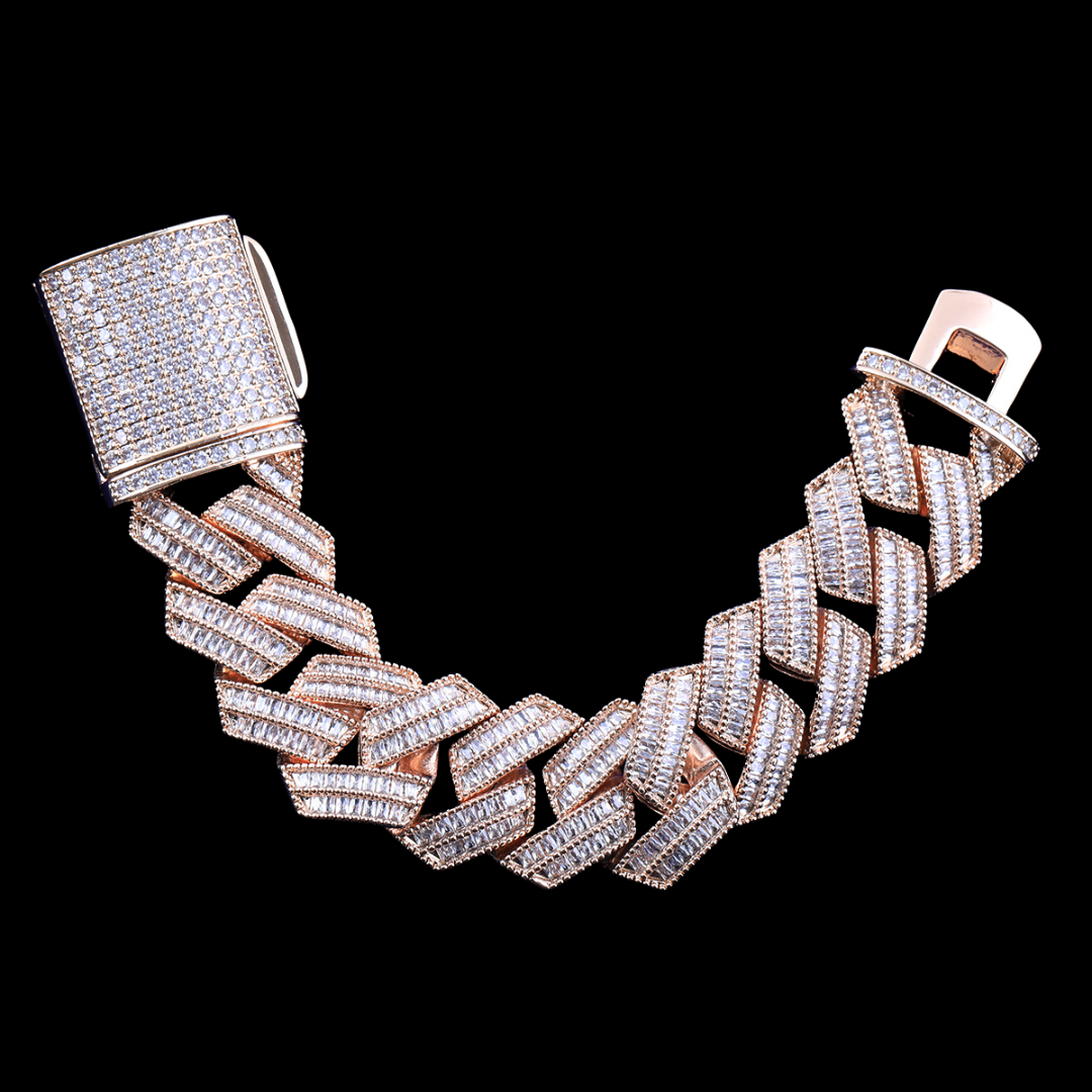 NEW | 20MM Sharp VVS Style Iced Out Diamond Bracelet