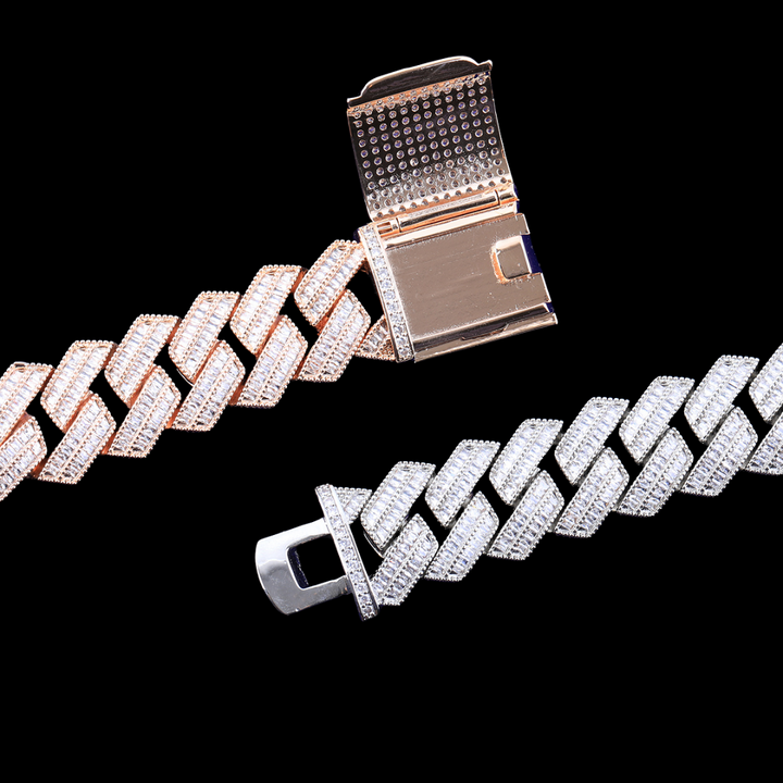 NEW | 20MM Sharp VVS Style Iced Out Diamond Bracelet