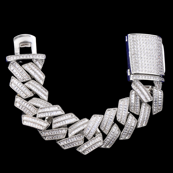 22MM Sharp VVS Style Iced Out Diamond Bracelet