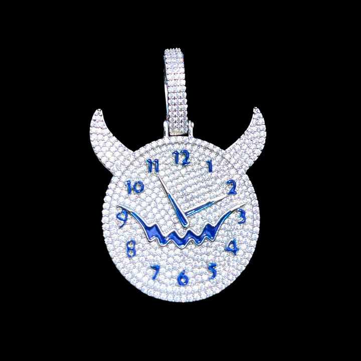 NEW | Demon Time Iced Out Diamond Pendant Necklace