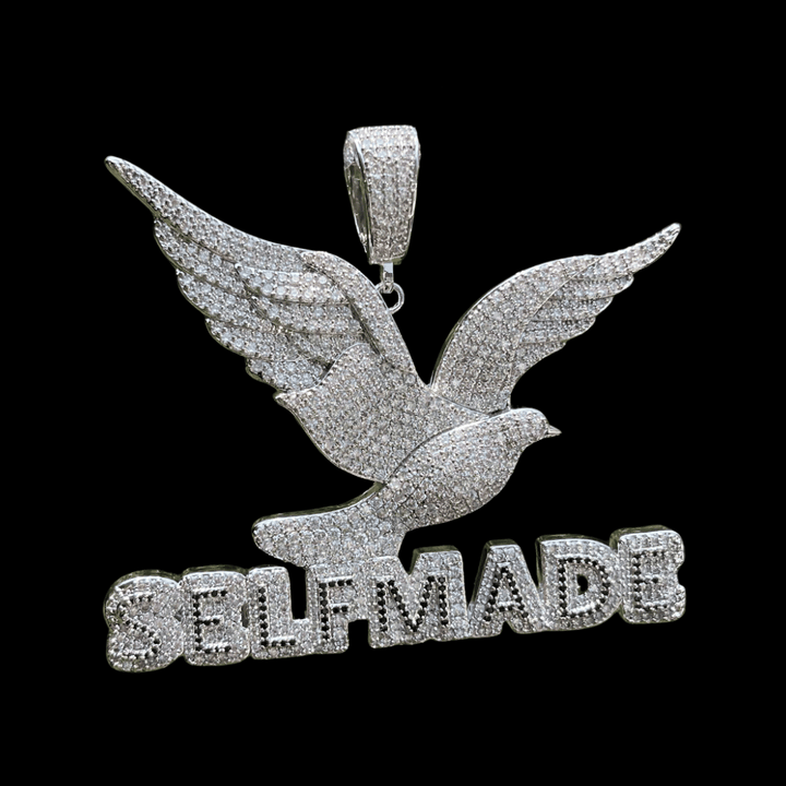 NEW | Self Made Dove Freedom Iced Out Diamond Pendant Necklace