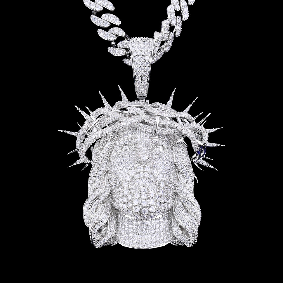 NEW | Jesus Christ Iced Out Diamond Pendant Necklace