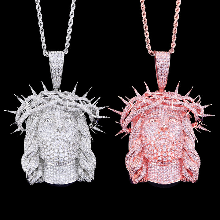 NEW | Jesus Christ Iced Out Diamond Pendant Necklace