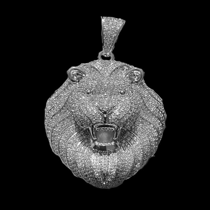 NEW | Lion Head Iced Out Diamond Pendant Necklace