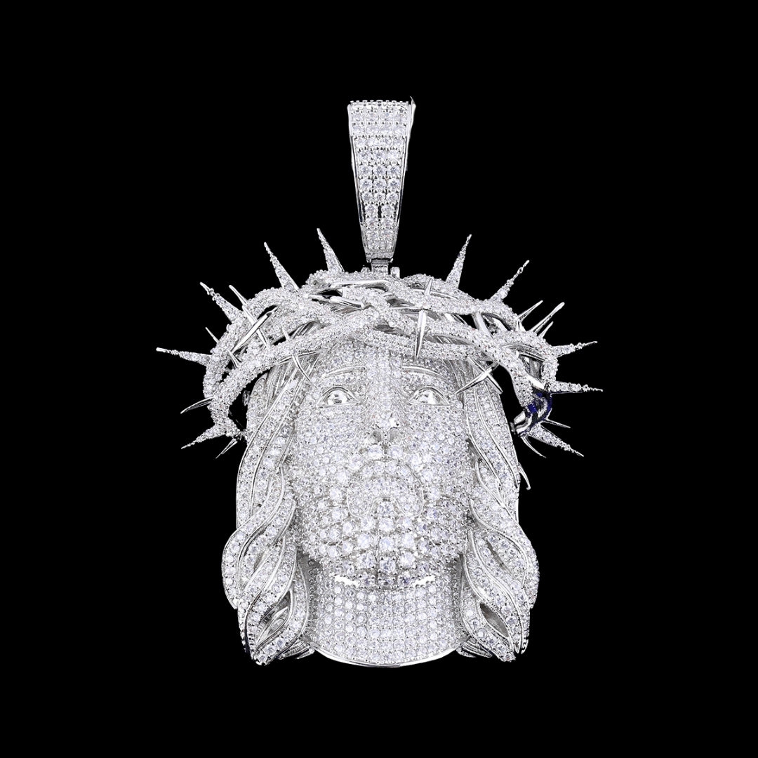 NEW | Jesus Christ Iced Out Diamond Pendant Necklace