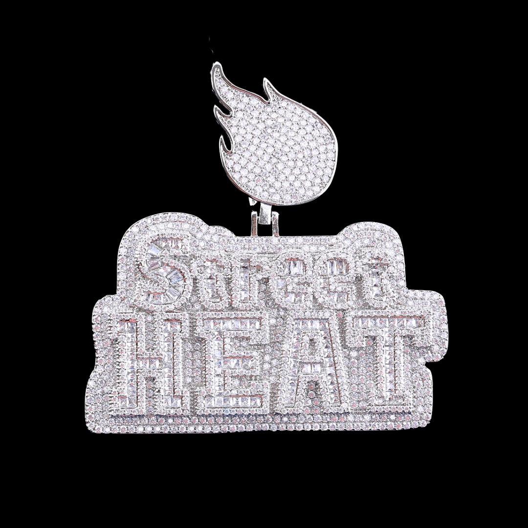 NEW | Street Heat Iced Out Diamond Pendant Necklace