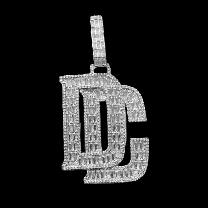 DC Dream Chaser Iced Out Diamond Pendant Necklace