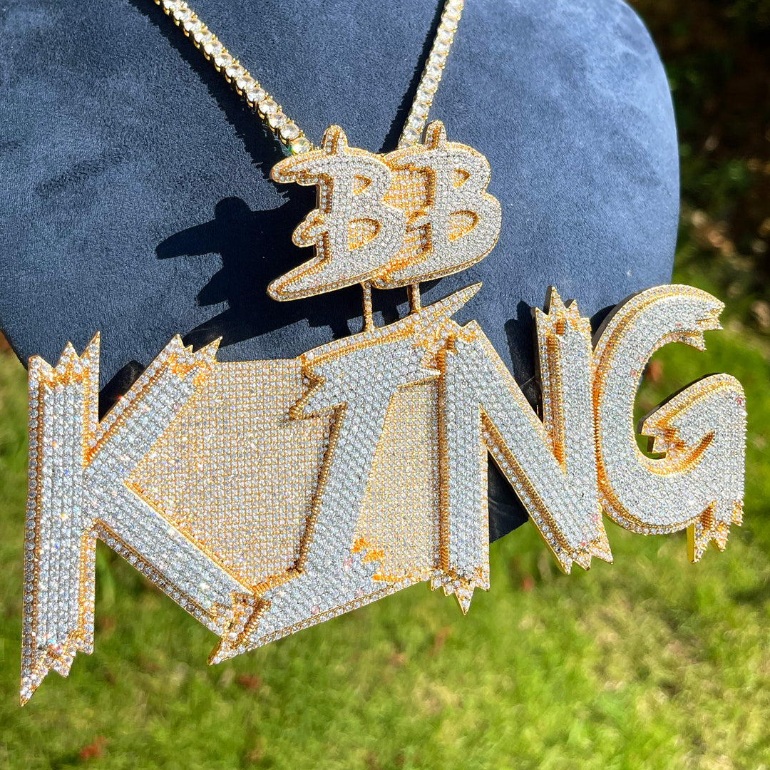 NEW | Customizable Bail Supreme Iced Out Personalized Custom Name Necklace Pendant