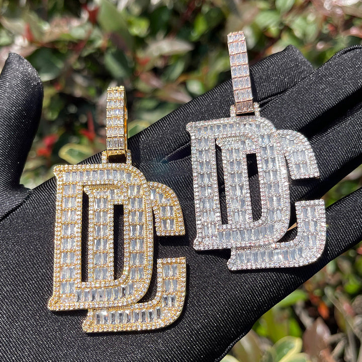 NEW | DC Dream Chaser Iced Out Diamond Pendant Necklace