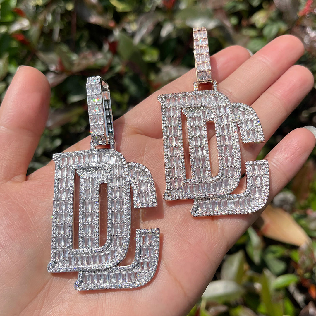 NEW | DC Dream Chaser Iced Out Diamond Pendant Necklace