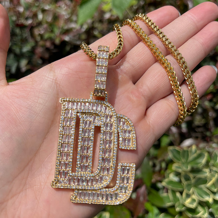 NEW | DC Dream Chaser Iced Out Diamond Pendant Necklace