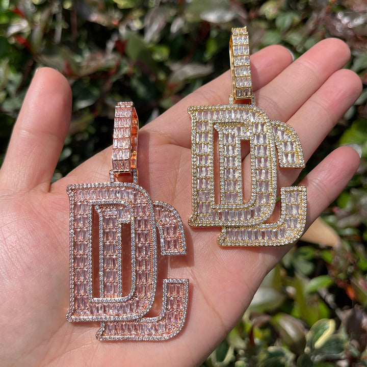 NEW | DC Dream Chaser Iced Out Diamond Pendant Necklace