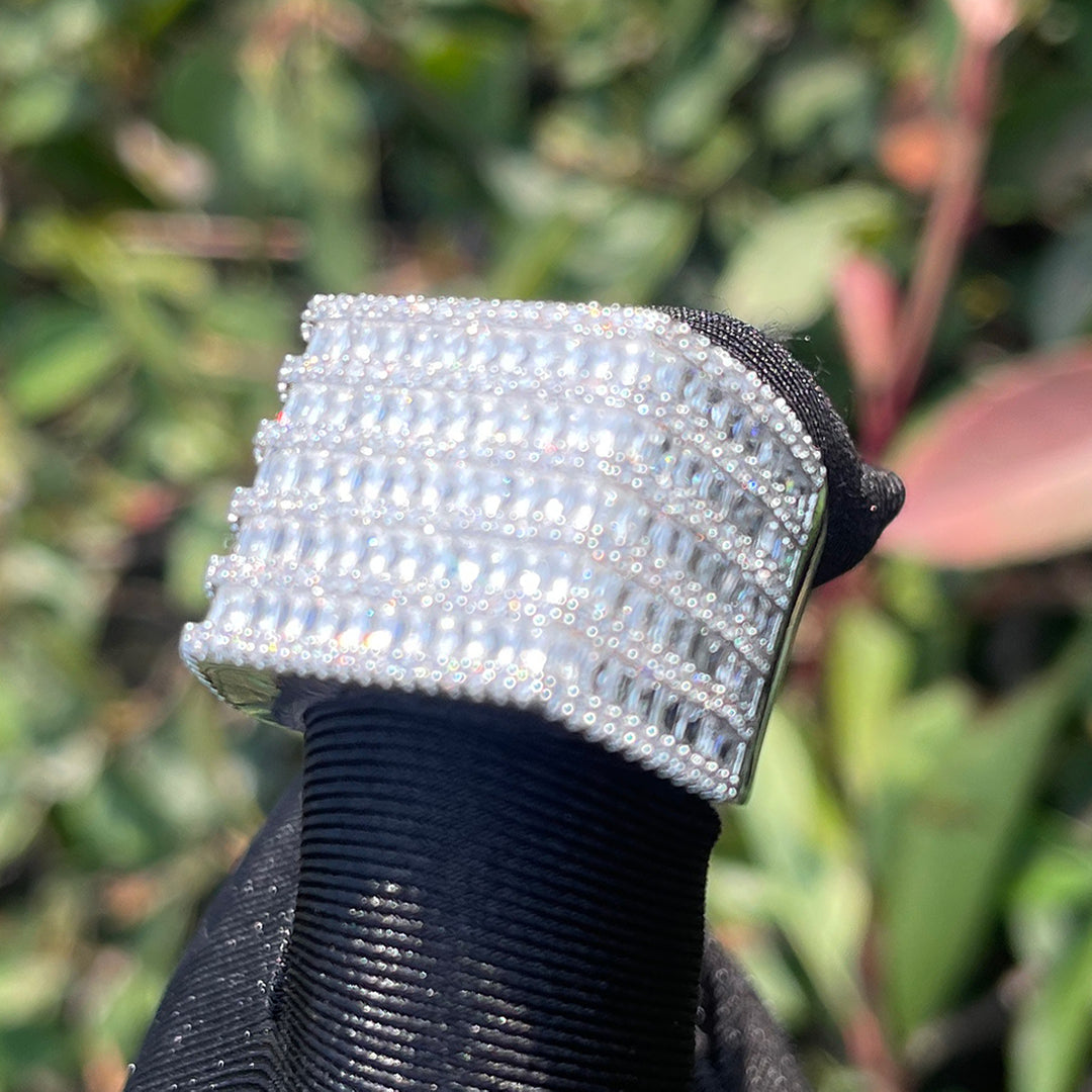 NEW | Diamond Rows Iced Out Diamond Ring