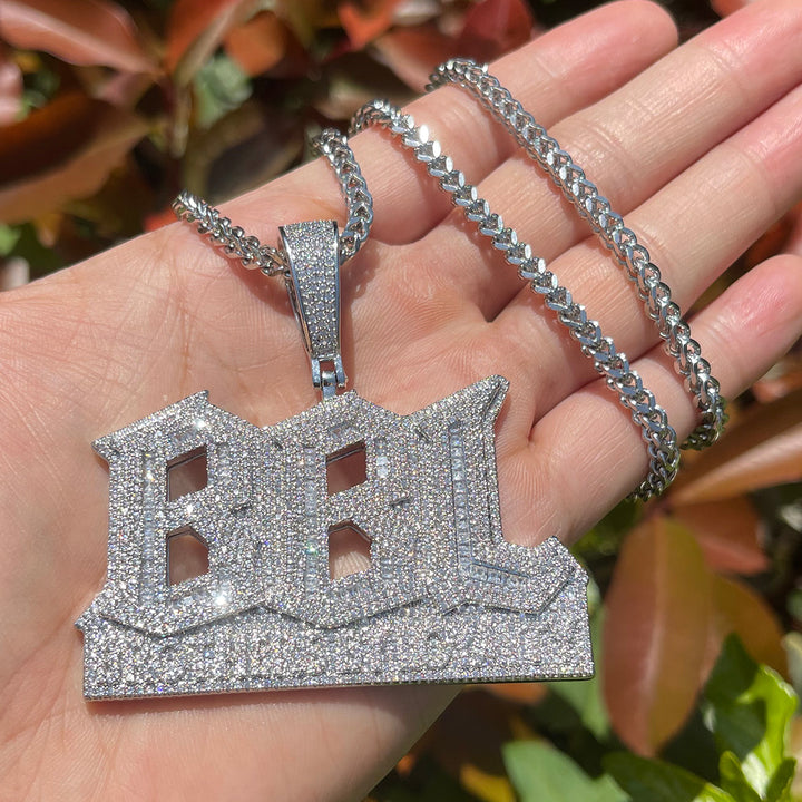 NEW | BBL Brothers By Loyalty Iced Out Diamond Pendant Necklace