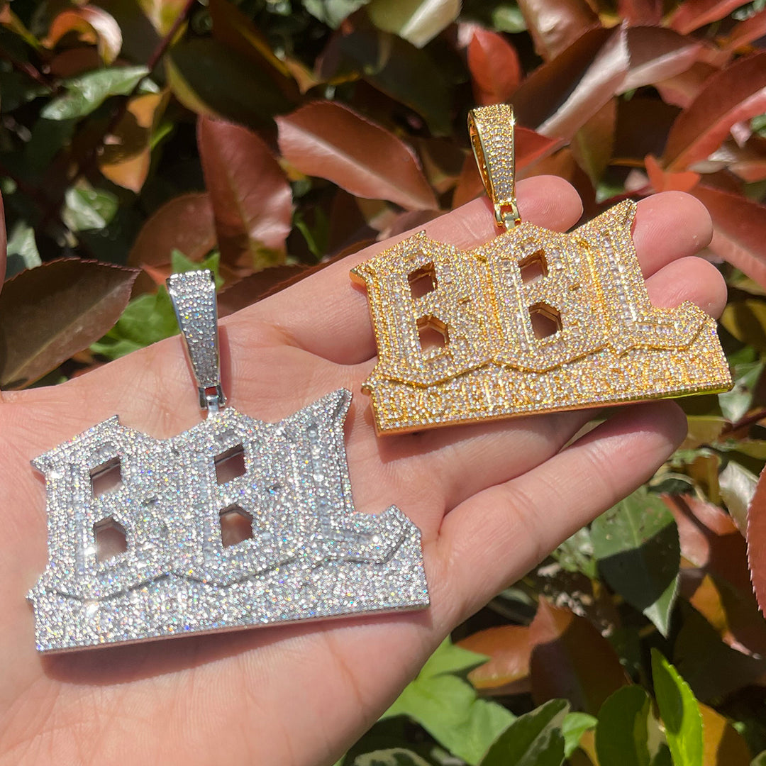 NEW | BBL Brothers By Loyalty Iced Out Diamond Pendant Necklace