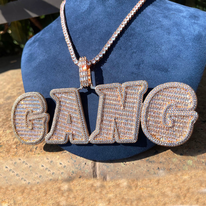 NEW | VVS Diamond Dance Iced Out Personalized Custom Name Necklace Pendant