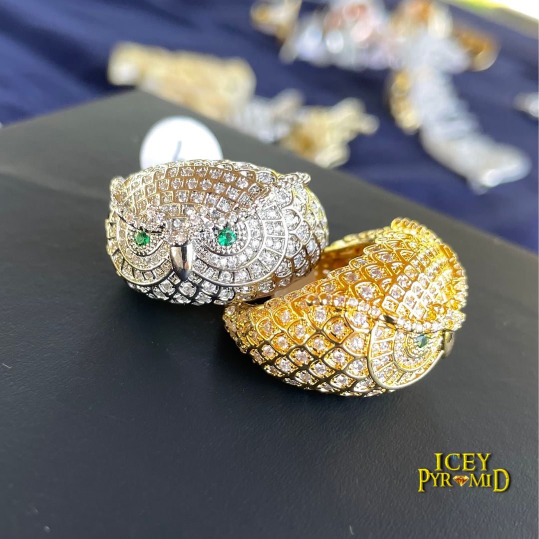 Owl Iced Out Diamond Ring